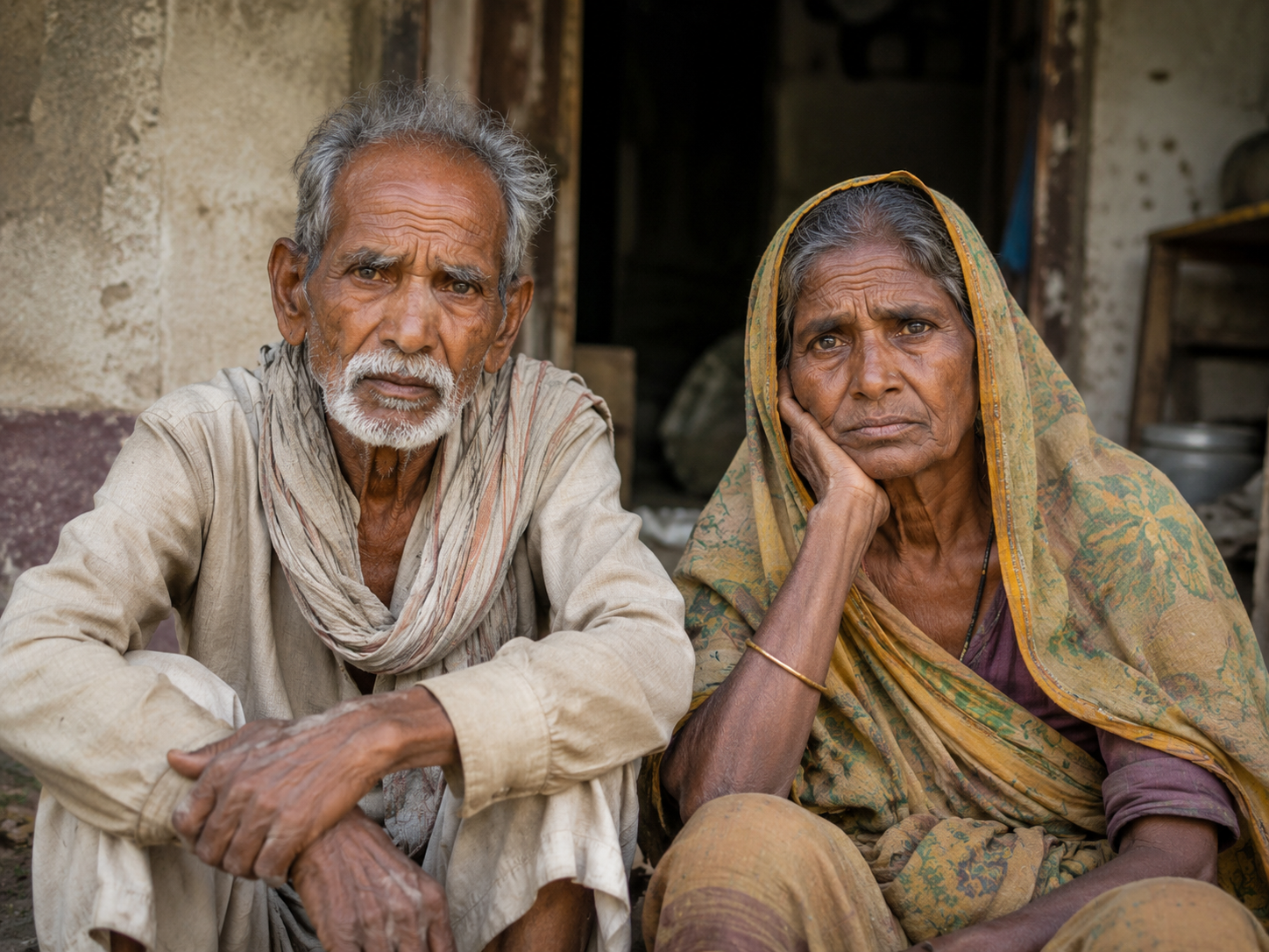 Senior Citizen Care Kit - Smiling elderly Indian grandfather portrait